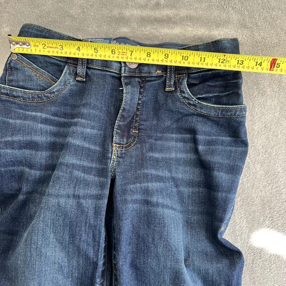 Wrangler Willow Riding Jeans Women's 26/1 x 32 Bootcut Dark Wash Stretch Waist - Picture 9 of 11